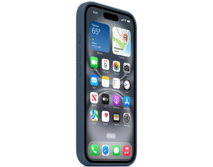 Чехол-силикон оригинал Full Soft Matte with MagSafe and Animation iPhone 16 Pro, Denim