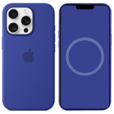 Чехол-силикон оригинал Silicone Case with Magsafe and Animation iPhone 16 Pro Utramarin