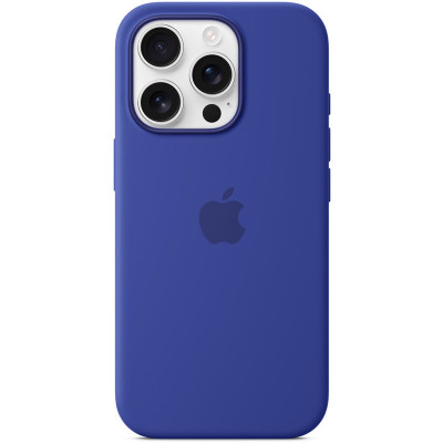 Чехол-силикон оригинал Silicone Case with Magsafe and Animation iPhone 16 Pro Utramarin