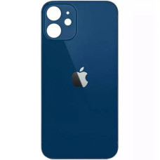 Задняя панель корпуса для iPhone 12, синяя (Big Hole) (Класс B)