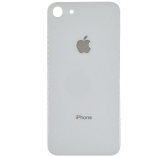 Задняя панель корпуса для iPhone 8, белая (Big Hole) (Класс C)