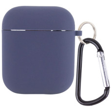 Чехол для AirPods Full Soft Matte Microfiber, Dark Blue