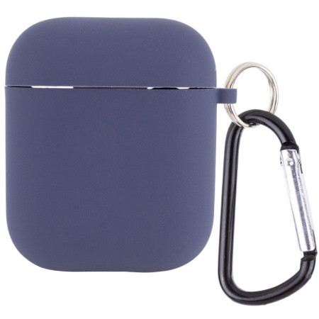 Чехол для AirPods Full Soft Matte Microfiber, Dark Blue