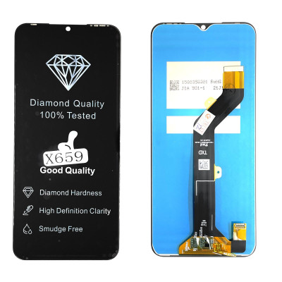 Дисплей с сенсорным экраном (модуль) Tecno Spark 7 (KF6n) / Spark 7 Go (KF6m )/ Infinix Hot 10i / Smart 5 Pro (PR652B) черный