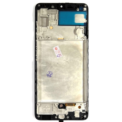 Дисплей з сенсорним екраном (модуль) Samsung A325 A32, чорний з рамкою, OLED