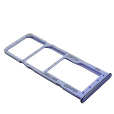 Держатель SIM-карты для Samsung A325 Galaxy A32, Dual Sim, фиолетовый (Класс А)