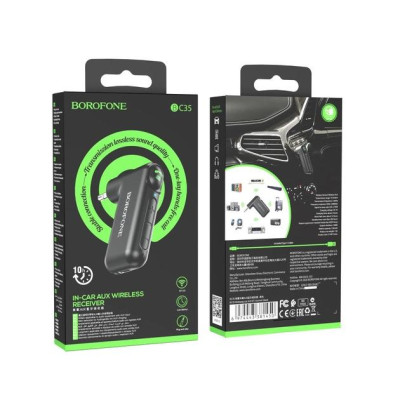 Автомобільний FM-Модулятор Borofone BC35 AUX Wireless MP3 (CCF40-01) чорний