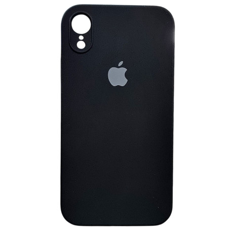 Чехол-силикон оригинал Square Cover Soft Matte Full Camera iPhone XR Black (Класс B)