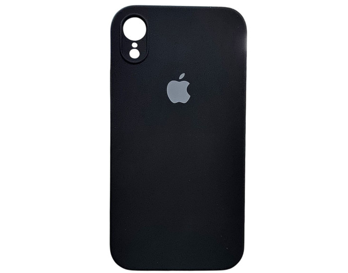 Чехол-силикон оригинал Square Cover Soft Matte Full Camera iPhone XR, Black