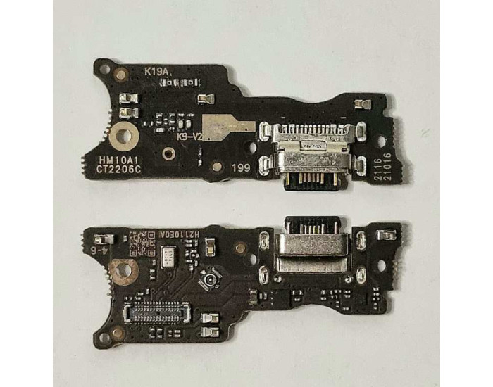 Шлейф для Xiaomi Redmi 10, коннектора зарядки, с микрофоном, High Copy