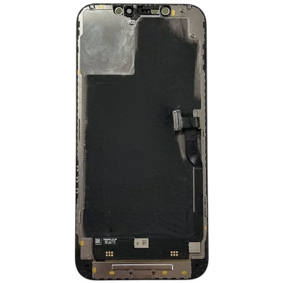 Дисплей з сенсорним екраном (модуль) iPhone 12 Pro Max, чорний, переклеювання