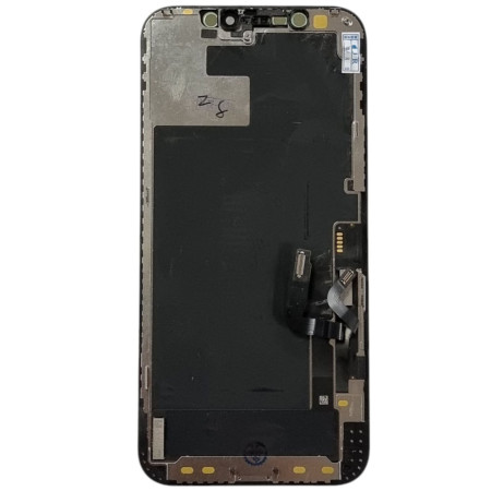 Дисплей с сенсорным экраном (модуль) iPhone 12, iPhone 12 Pro, черный, переклейка (Класс А)