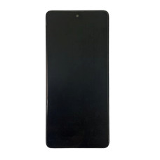 Дисплей з сенсорним екраном (модуль) Samsung A715 Galaxy A71, чорний з рамкою, з вузьким обідком, OLED