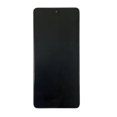 Дисплей с сенсорным экраном (модуль) Samsung A715 Galaxy A71, черный с рамкой, с узким ободком, OLED (Класс А)
