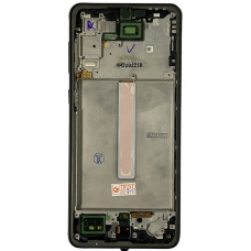 Дисплей з сенсорним екраном (модуль) Samsung A336 A33 5G, чорний з рамкою, OLED