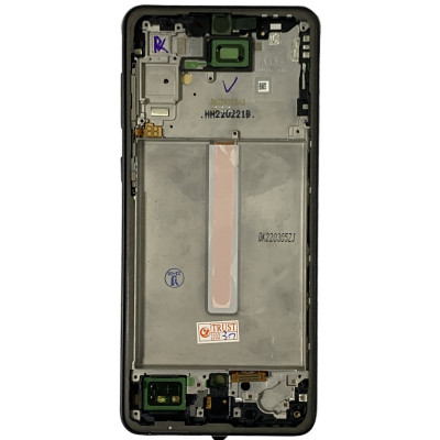 Дисплей з сенсорним екраном (модуль) Samsung A336 A33 5G, чорний з рамкою, OLED