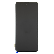 Дисплей з сенсорним екраном (модуль) Samsung A515 A51 2019, M317 M31s, чорний з рамкою, з широким обідком, OLED