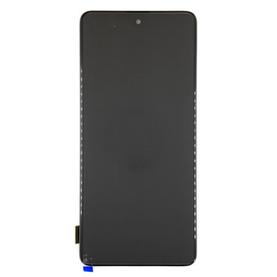 Дисплей з сенсорним екраном (модуль) Samsung A515 A51 2019, чорний з рамкою, з широким обідком, OLED