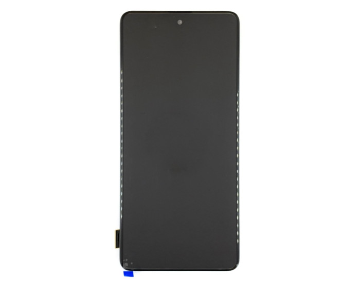 Дисплей с сенсорным экраном (модуль) Samsung A515 A51 2019, черный с рамкой, с широким ободком, OLED