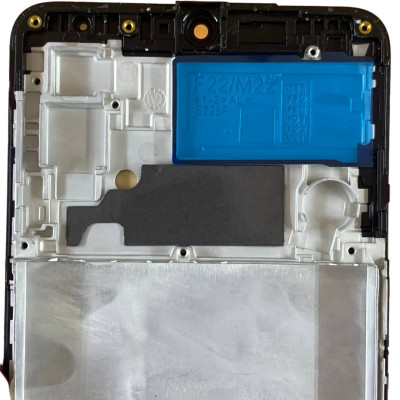 Дисплей з сенсорним екраном (модуль) Samsung M225F Galaxy M22, чорний з рамкою, OLED