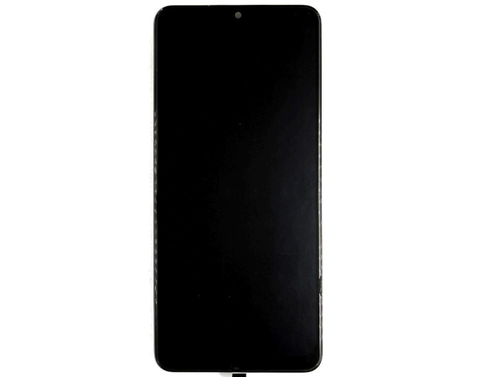 Дисплей с сенсорным экраном (модуль) Samsung A225 A22 4G, черный с рамкой, с узким ободком, OLED