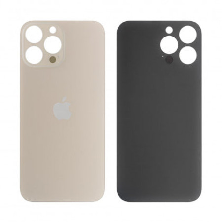 Задняя панель корпуса для iPhone 13 Pro, Gold, (Big Hole) оригинал (Класс А)