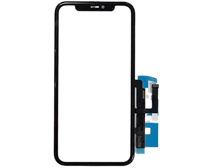 Сенсор Apple iPhone 11, з OCA, без мікросхеми, з рамкою, чорний, оригінал