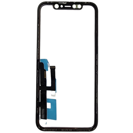 Сенсор Apple iPhone 11, с OCA, без микросхемы, с рамкой, черный, оригинал (Класс А)