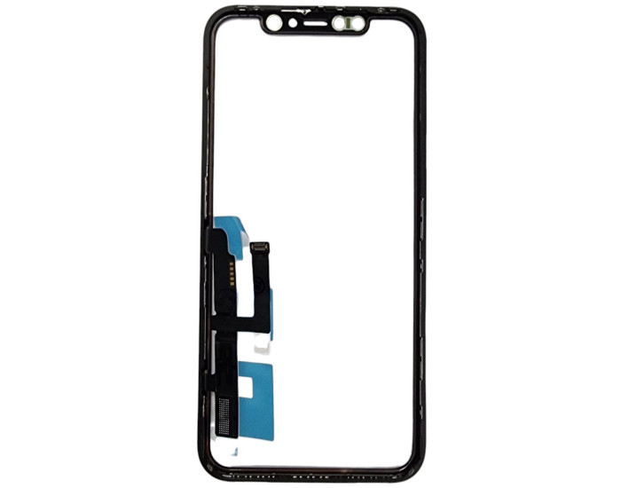 Сенсор Apple iPhone 11, з OCA, без мікросхеми, з рамкою, чорний, оригінал