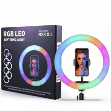 Кольцевая светодиодная Led Лампа (MJ26) 26 см (6 colors) с зажимом для телефона (Класс B)