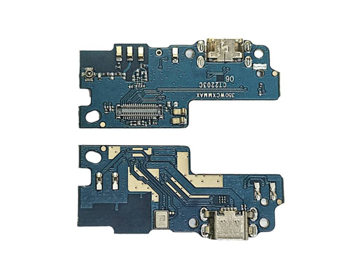 Шлейф для Xiaomi Mi Max, коннектора зарядки, микрофона с компонентами, High Copy 