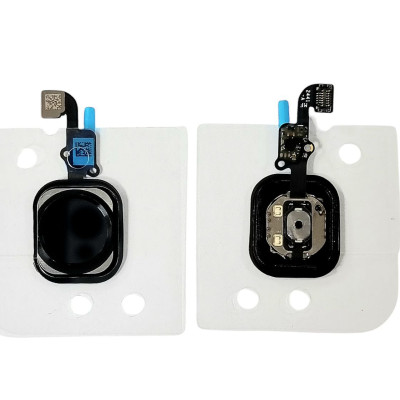 Шлейф для iPhone 6, iPhone 6 Plus, кнопки меню, чорний