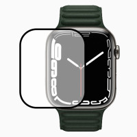 Защитное стекло Apple Watch 7 45mm 10D PET+ PMMA Black (Класс B)