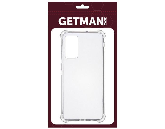 Чохол-силікон Getman Ease logo посилені кути Samsung Galaxy S20 FE, Прозорий