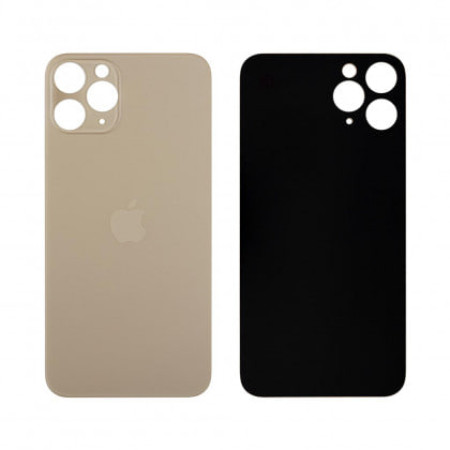 Задняя панель корпуса для iPhone 11 Pro, Gold (Big Hole) оригинал (Класс B)