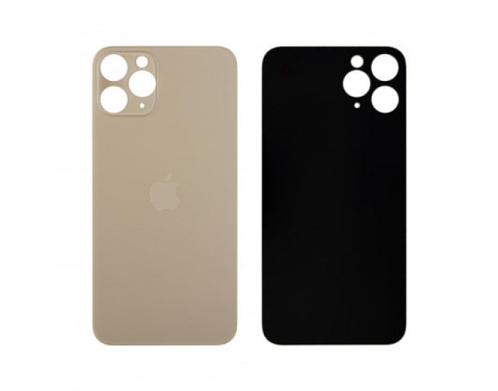Задняя панель корпуса для iPhone 11 Pro, Gold (Big Hole) оригинал