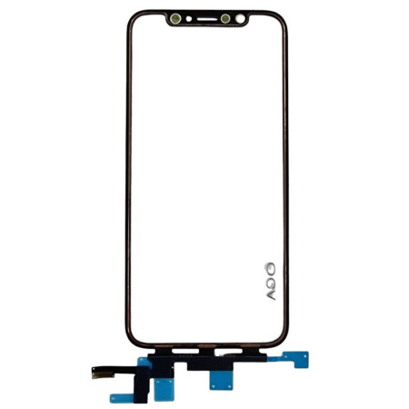Сенсор Apple iPhone X, с OCA. с коротким шлейфом, черный, оригинал (Класс B)