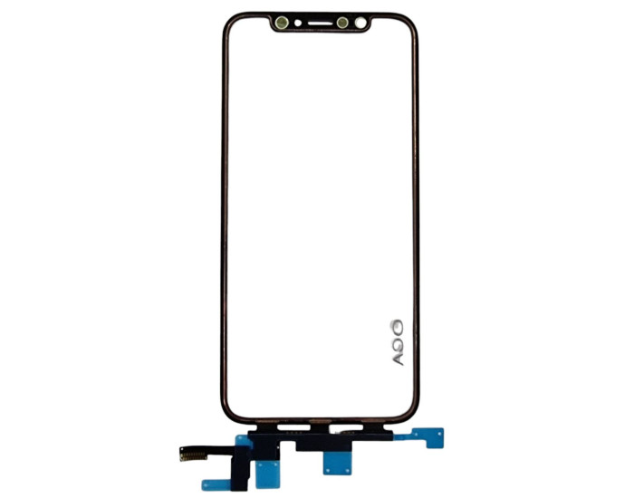 Сенсор Apple iPhone X, з OCA. з коротким шлейфом, чорний, оригінал