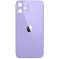 Задняя панель корпуса для iPhone 12, фиолетовая, (Big Hole) оригинал (Класс B)
