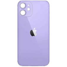 Задняя панель корпуса для iPhone 12, фиолетовая, (Big Hole) оригинал (Класс B)