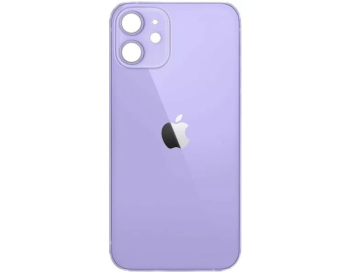 Задня панель корпуси для iPhone 12, фіолетова (Big Hole) оригінал
