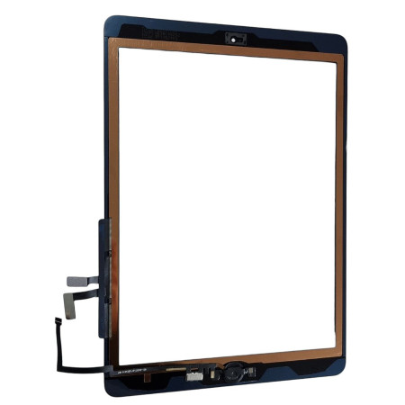 Сенсор iPad 9.7 2017 / iPad 5 Air, A1822 / A1823 / A1474 / A1475 / A1476, черный, полный комплект, High Copy