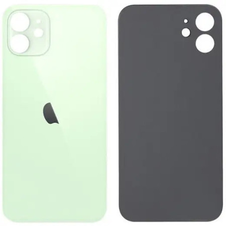 Задняя панель корпуса для iPhone 12, зеленый (Big Hole) оригинал