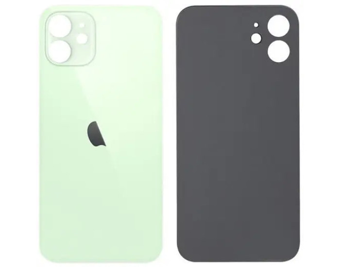 Задня панель корпуси для iPhone 12, Зелений (Big Hole) оригінал