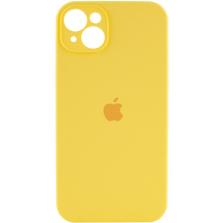 Чехол-силикон оригинал Full Camera Soft Matte iPhone 14 Pro Max Yellow (Класс B)