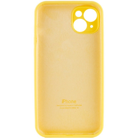 Чехол-силикон оригинал Full Camera Soft Matte iPhone 14 Pro Max Yellow (Класс B)