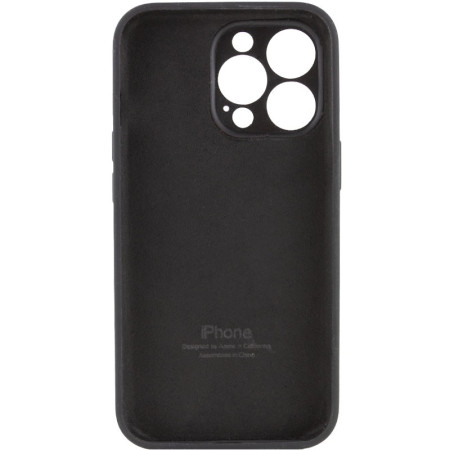 Чехол-силикон оригинал Full Camera Soft Matte iPhone 15 Pro Max Black (Класс B)