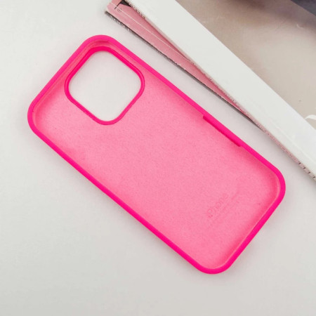 Чехол-силикон оригинал Full Camera Soft Matte iPhone 15 Pro Max hot pink (Класс B)