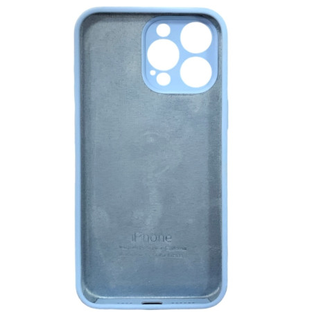 Чехол-силикон оригинал Full Camera Soft Matte iPhone 15 Pro Light Blue (Класс А)