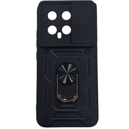 Чехол-Ударопрочный Camshield Serge Ring Xiaomi 14, Черный (Класс А)